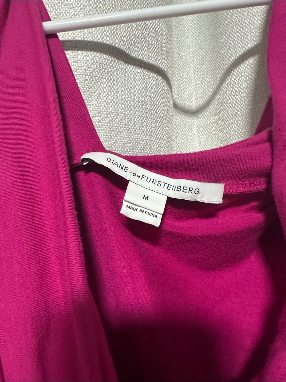 Diane von Furstenberg Fuchsia Pink Midi Dress